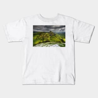 Winter clouds over Parkhouse Hill Kids T-Shirt